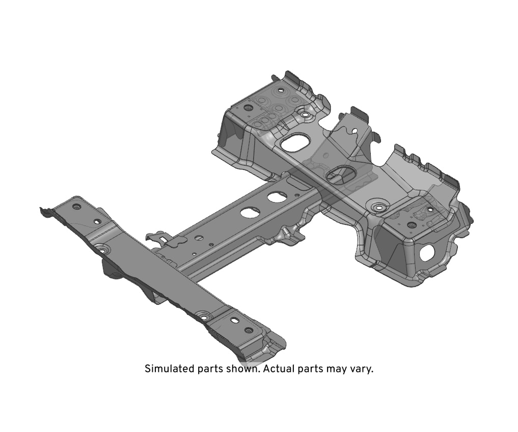 GM Genuine Parts Passenger Side Floor Panel Number 2 Cross Bar