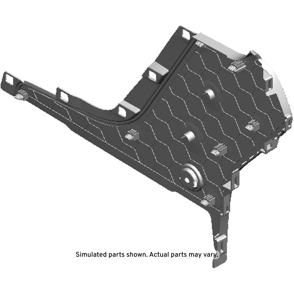 GM Genuine Parts Platinum Front Floor Console Passenger Side Rear Trim Panel