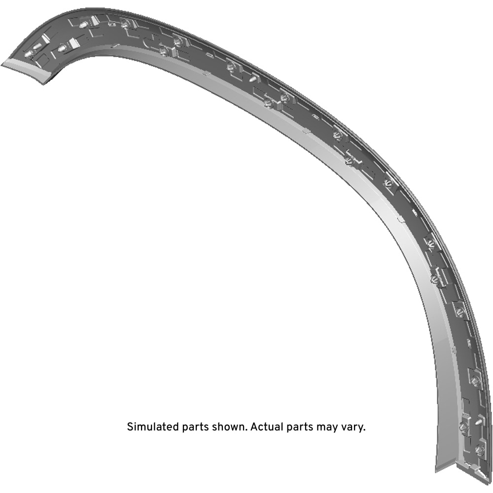 GM Genuine Parts Black Front Passenger Side Wheel Opening Molding