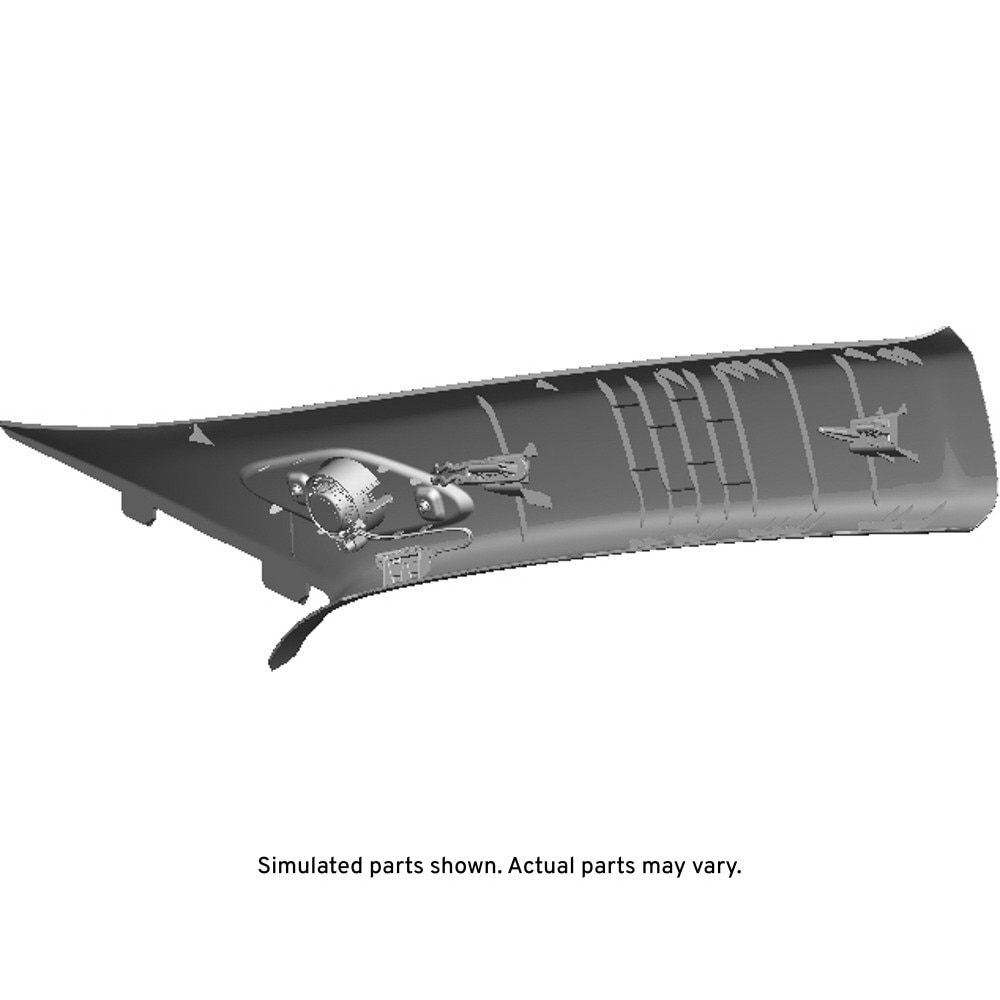 GM Genuine Parts Black Driver Side Windshield Garnish Molding