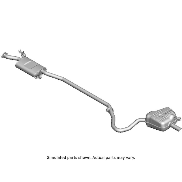 GM Genuine Parts Exhaust Muffler with Exhaust Pipe