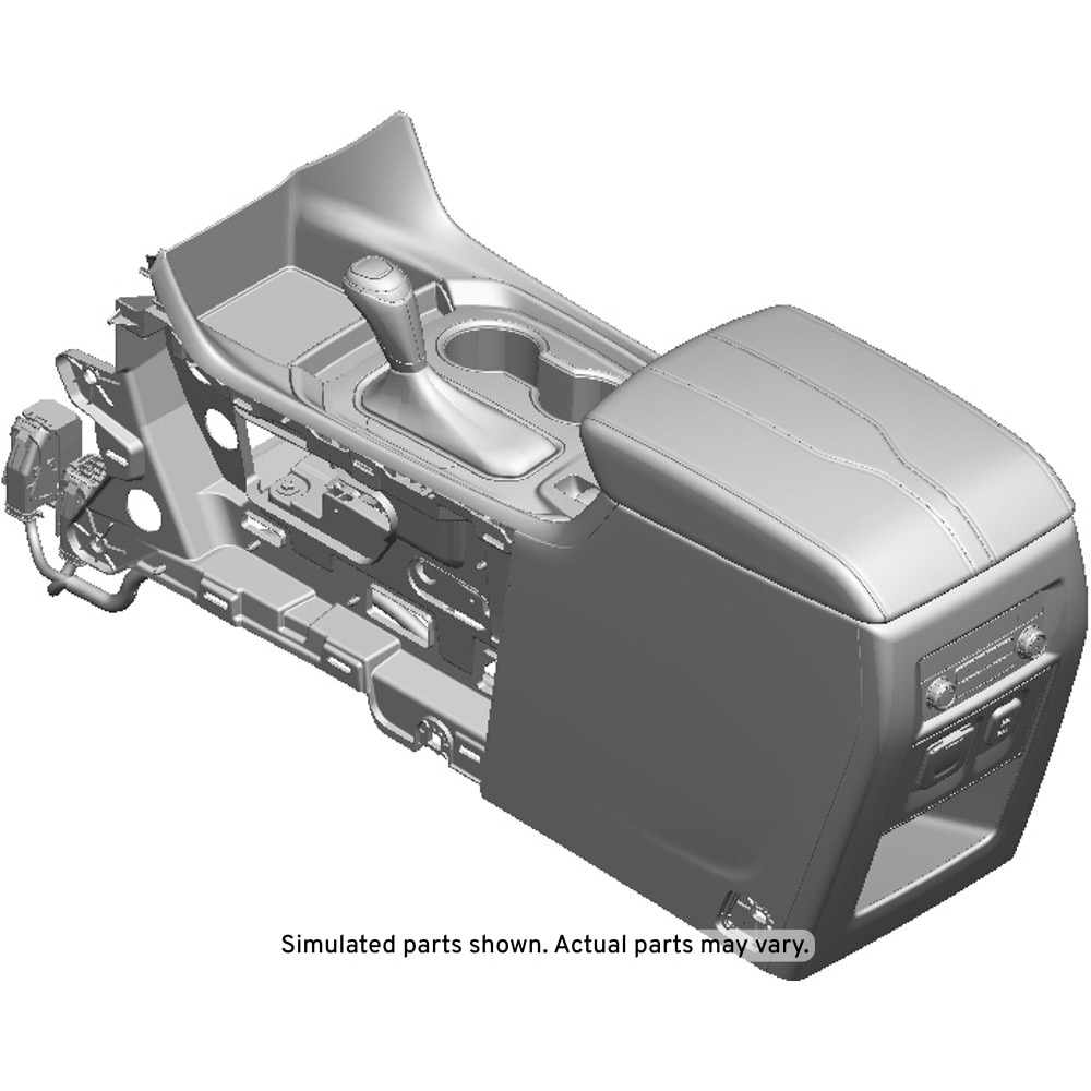 GM Genuine Parts Black Front Floor Console