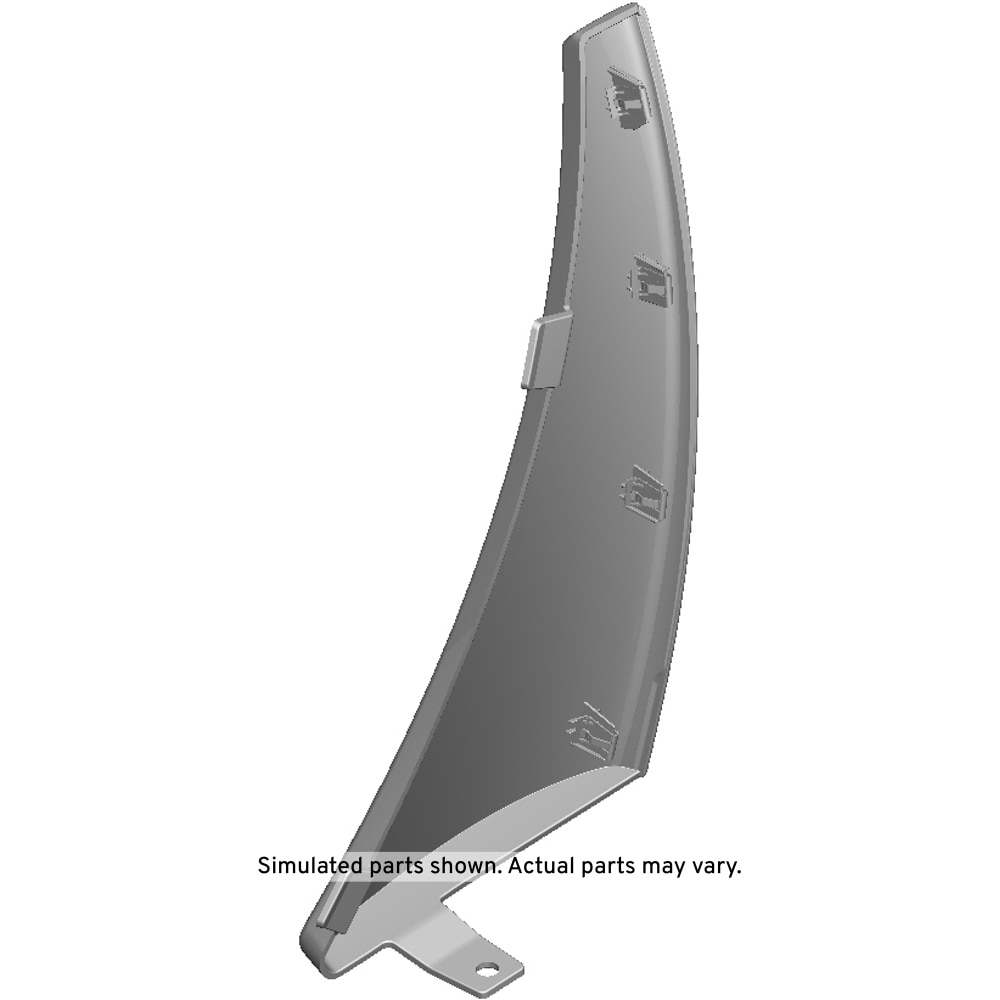 GM Genuine Parts Black Front Passenger Side Wheel Opening Molding