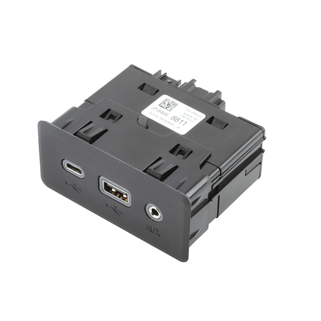 GM Genuine Parts Jet Black Audio Player and USB Receptacle