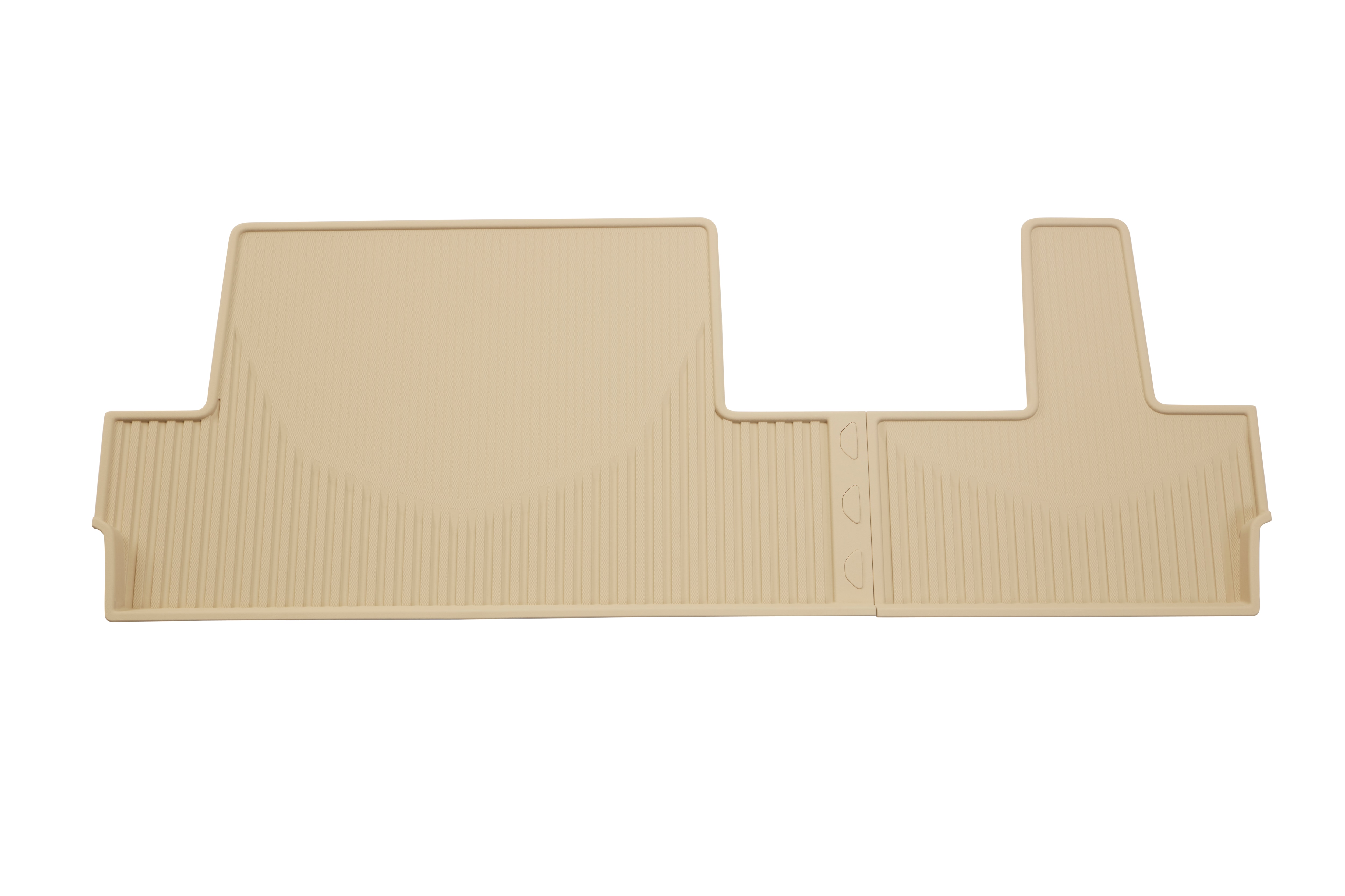 Third-Row Interlocking Premium All-Weather Floor Liner in Parchment (for Models with Second-Row Bench Seat)