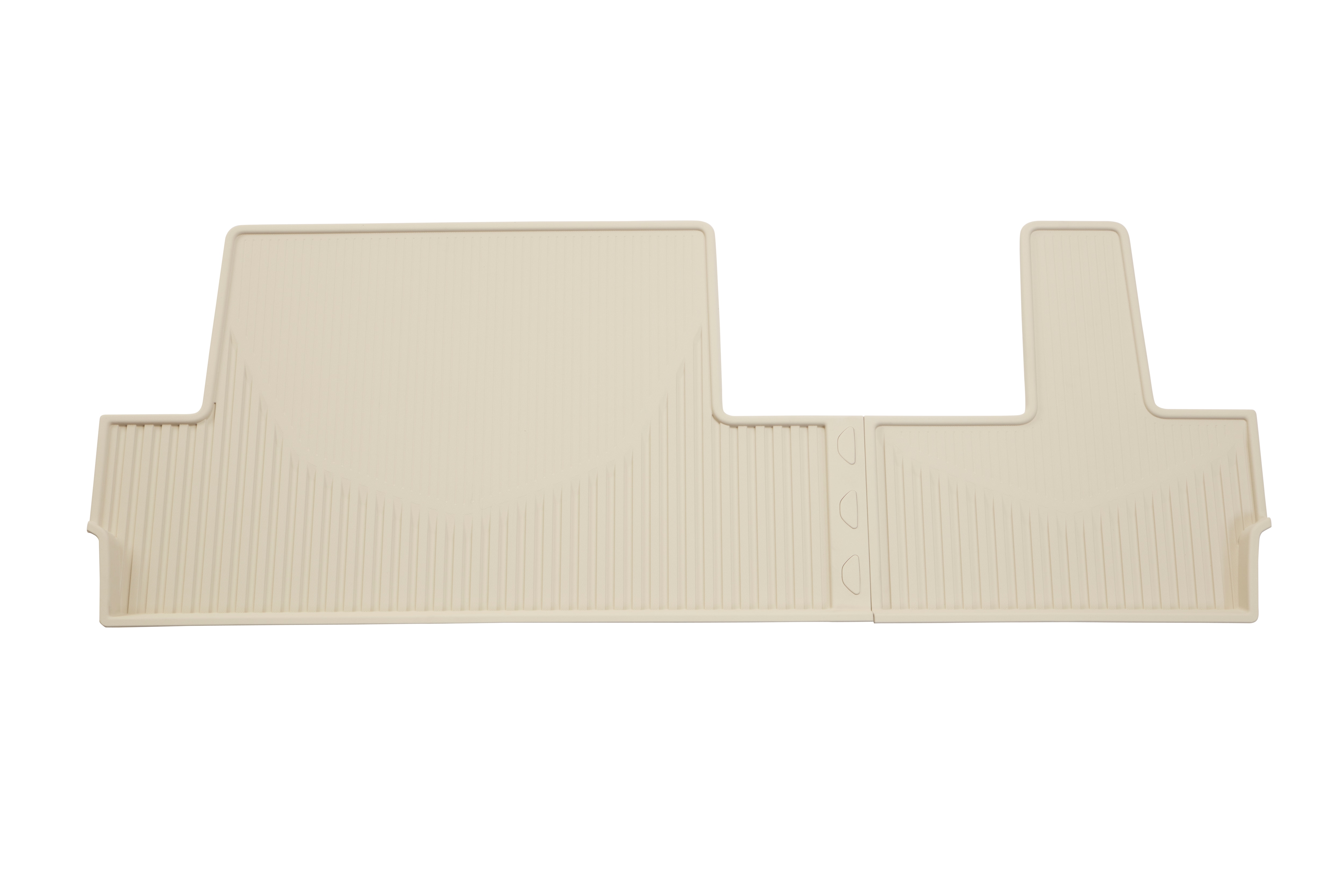 Third-Row Interlocking Premium All-Weather Floor Liner in Whisper Beige (for Models with Second-Row Bench Seat)