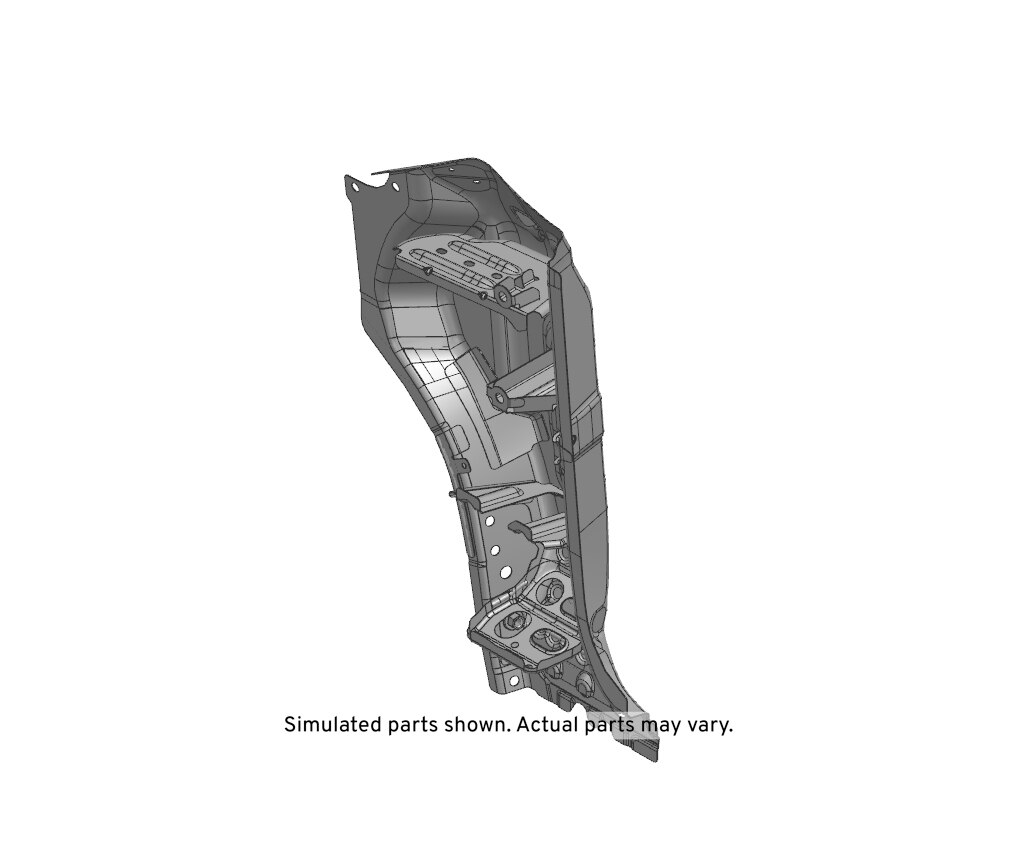 GM Genuine Parts Passenger Side Body Hinge Pillar Outer Panel Reinforcement