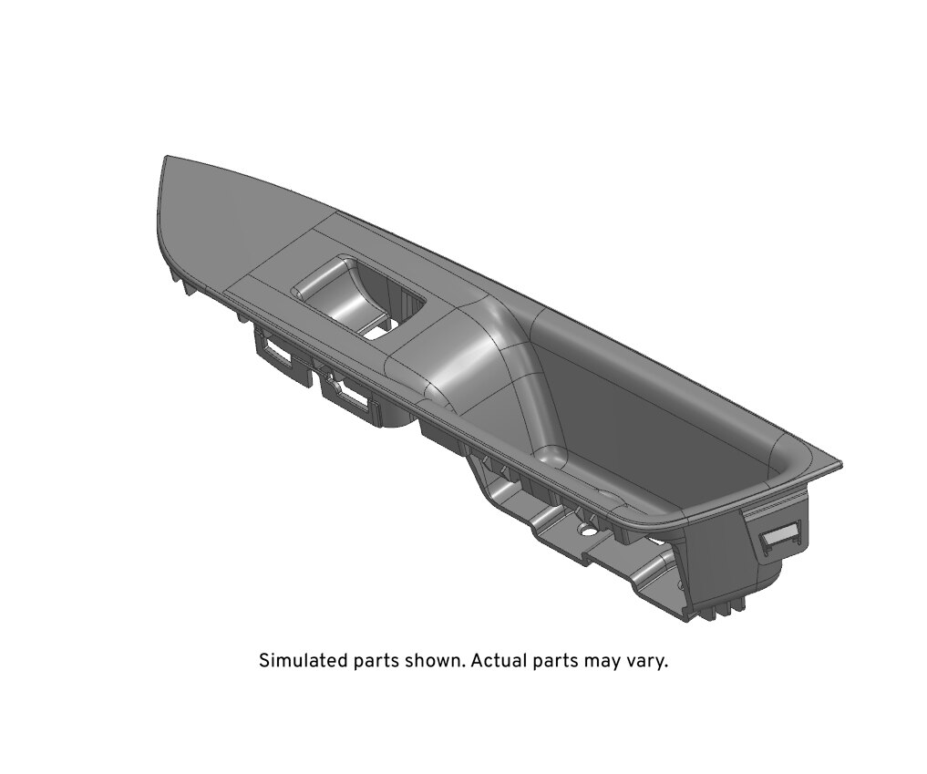 GM Genuine Parts Black Rear Passenger Side Door Armrest Switch Mount Plate
