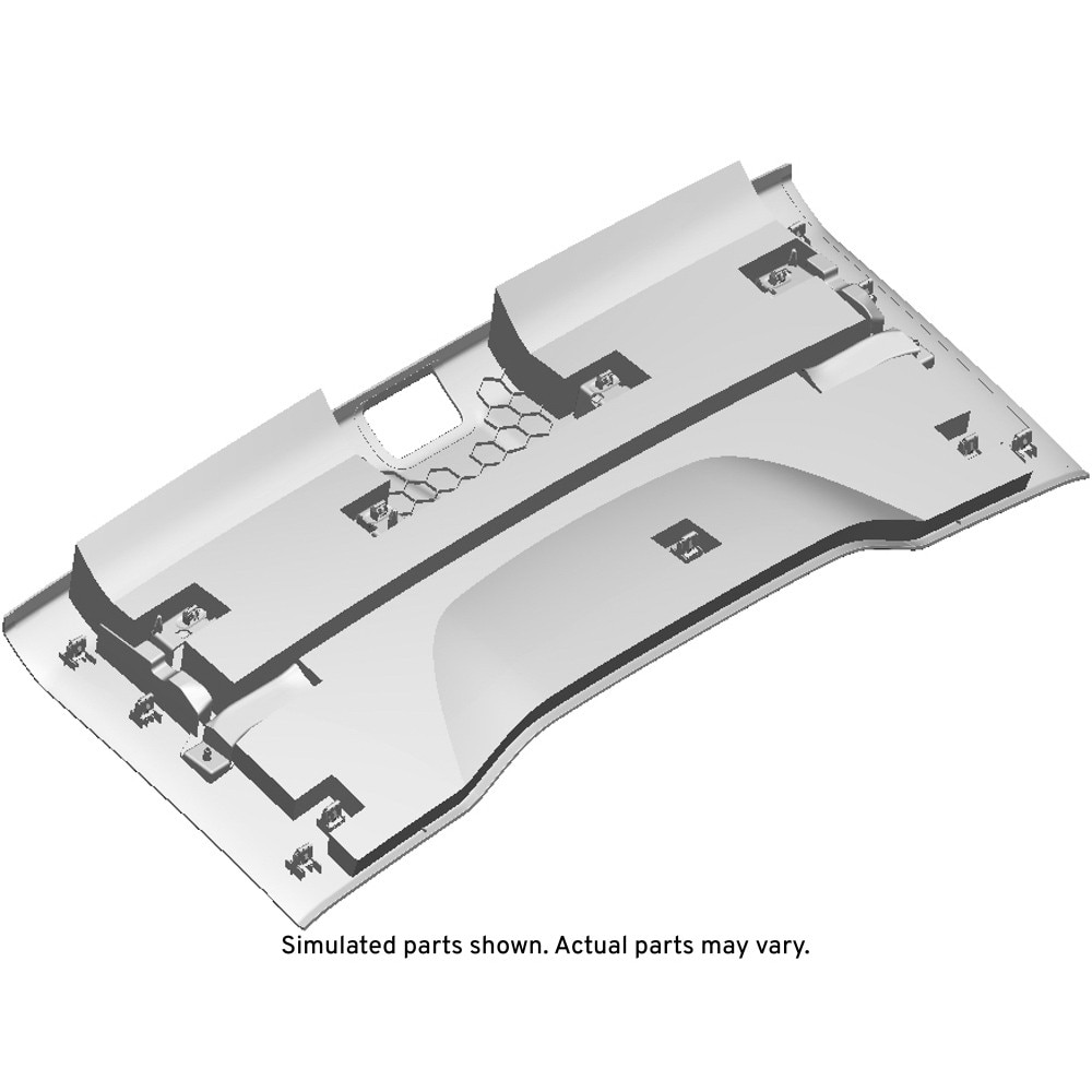 GM Genuine Parts Blue Headliner Rear Trim Panel
