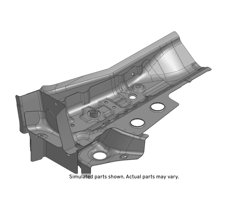 GM Genuine Parts Driver Side Underbody Number 1 Cross Sill