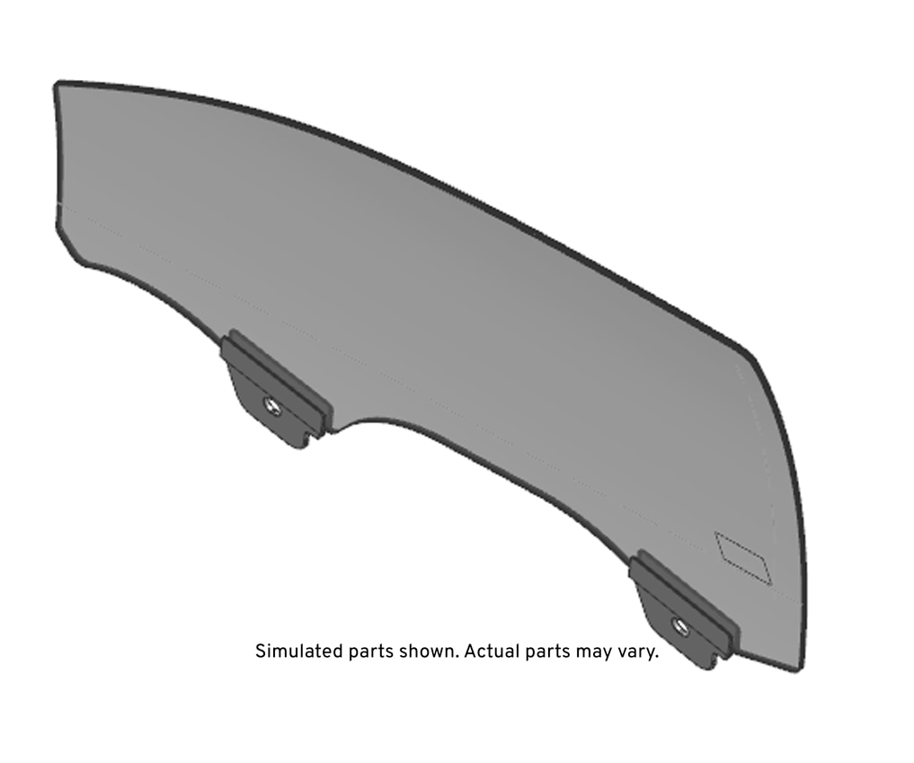 GM Genuine Parts Front Passenger Side Door Window