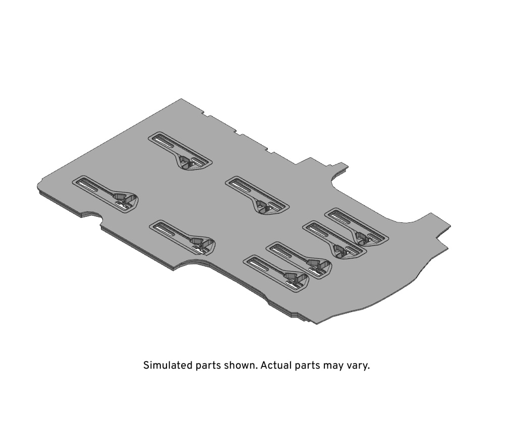 GM Genuine Parts Ebony Rear Floor Panel Carpet