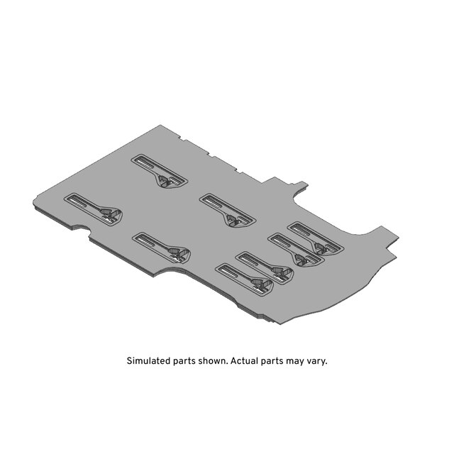 GM Genuine Parts Ebony Rear Floor Panel Carpet
