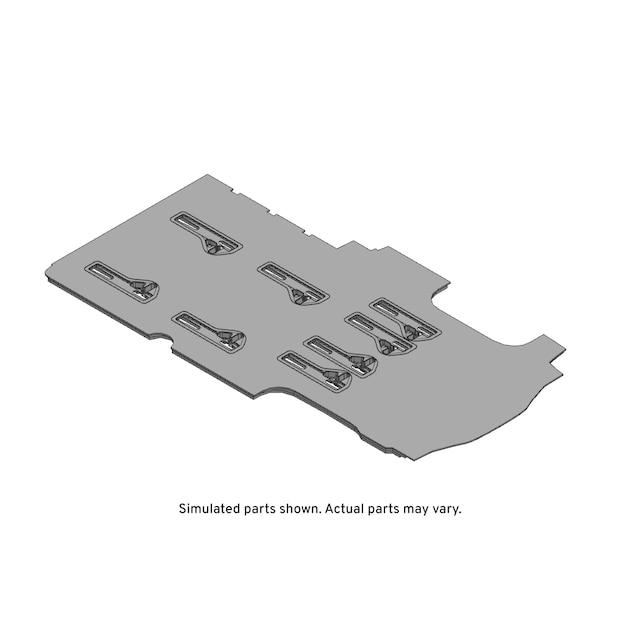 GM Genuine Parts Ebony Rear Floor Panel Carpet