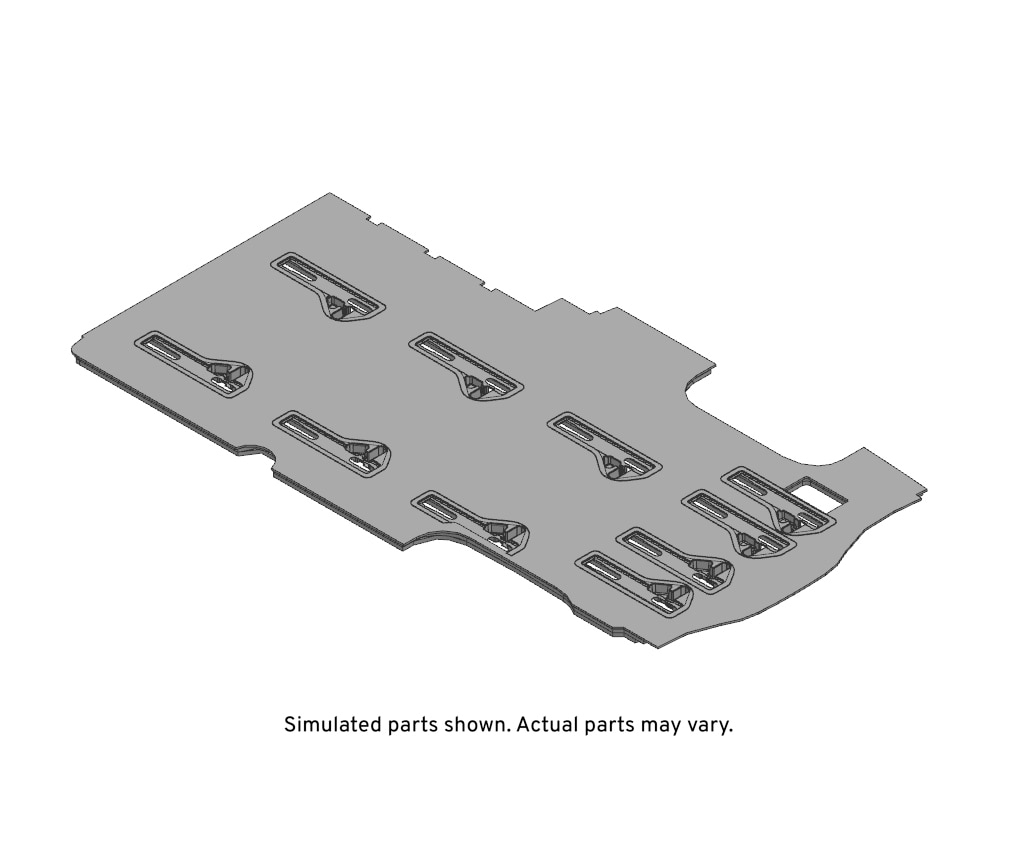 GM Genuine Parts Ebony Rear Floor Panel Carpet
