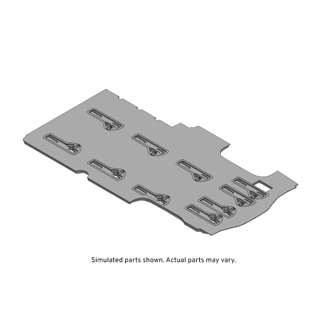 GM Genuine Parts Ebony Rear Floor Panel Carpet