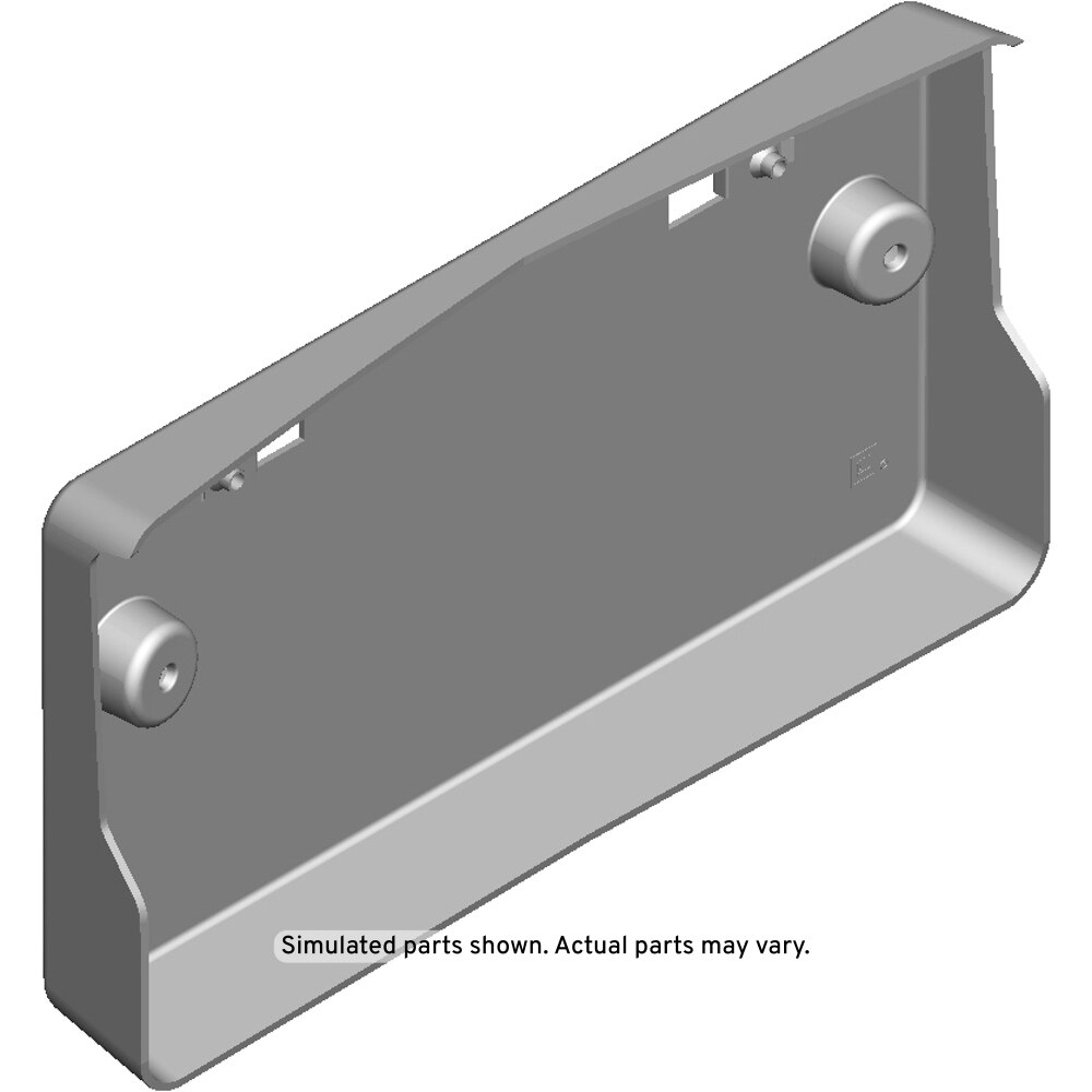 GM Genuine Parts Black Front License Plate Bracket