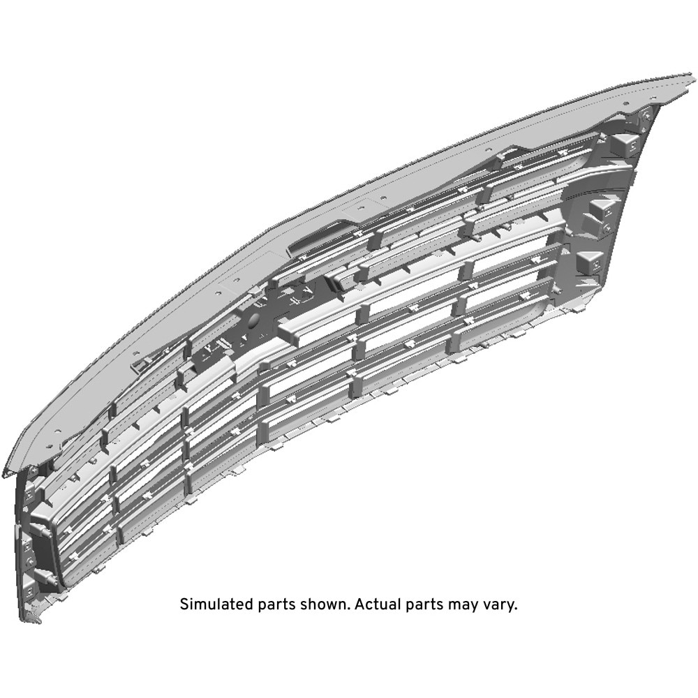 GM Genuine Parts Black Front Upper Grille