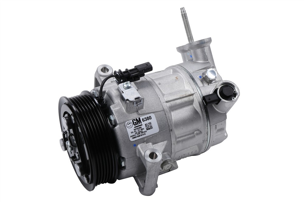 GM Genuine Parts Air Conditioning Compressor Kit with Stud, Valve, Plug, and Oil