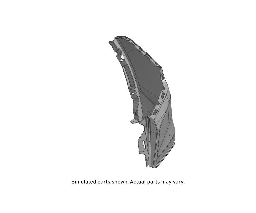GM Genuine Parts Rear Passenger Side Upper Bumper Cover