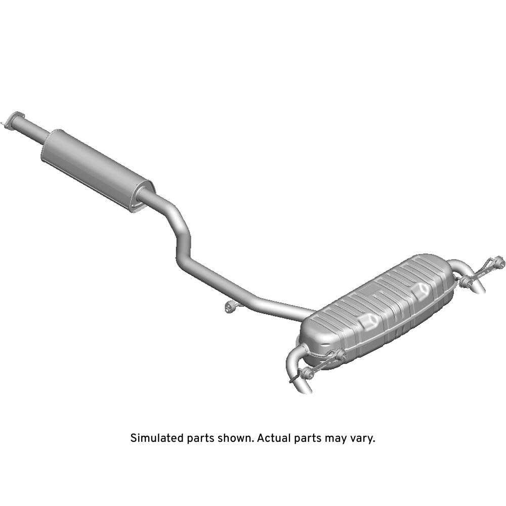 GM Genuine Parts Exhaust Muffler with Exhaust Pipe