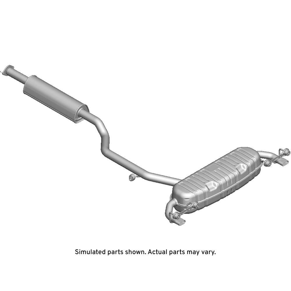 GM Genuine Parts Exhaust Muffler with Exhaust Pipe