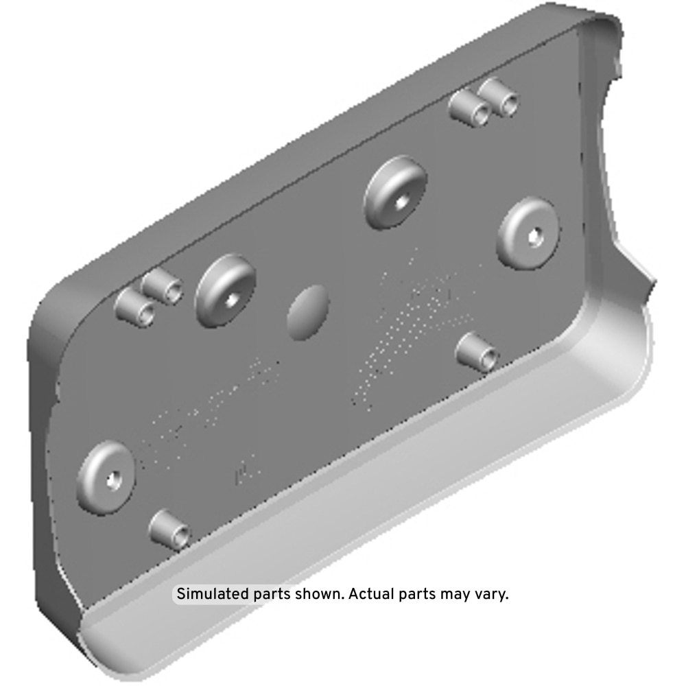GM Genuine Parts Black Front License Plate Attachment Package