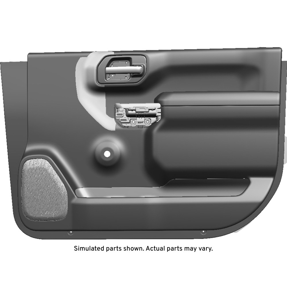 GM Genuine Parts Black Front Passenger Side Door Interior Trim Panel