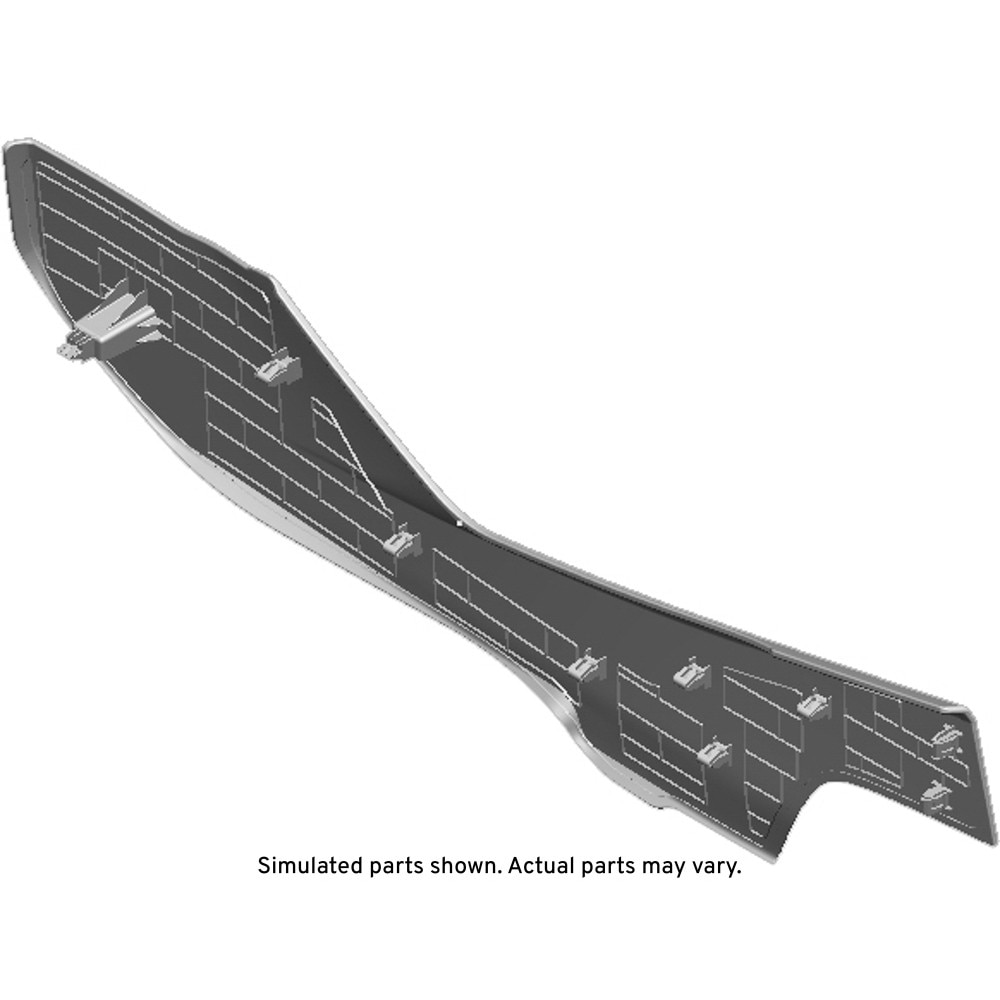GM Genuine Parts Parchment Passenger Side Front Floor Console Extension Panel