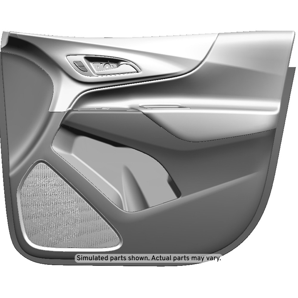 GM Genuine Parts Ash Gray Front Passenger Side Door Interior Trim Panel