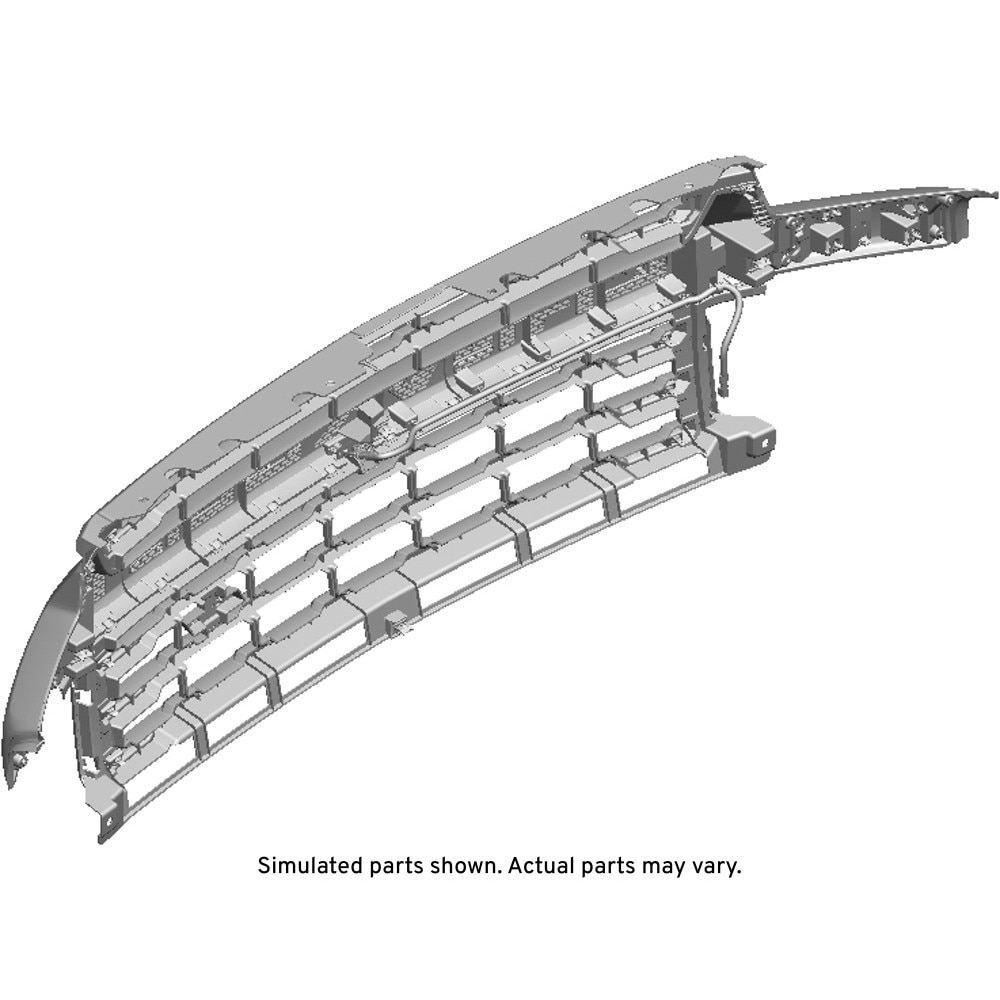 GM Genuine Parts Black Meet Kettle Front Grille