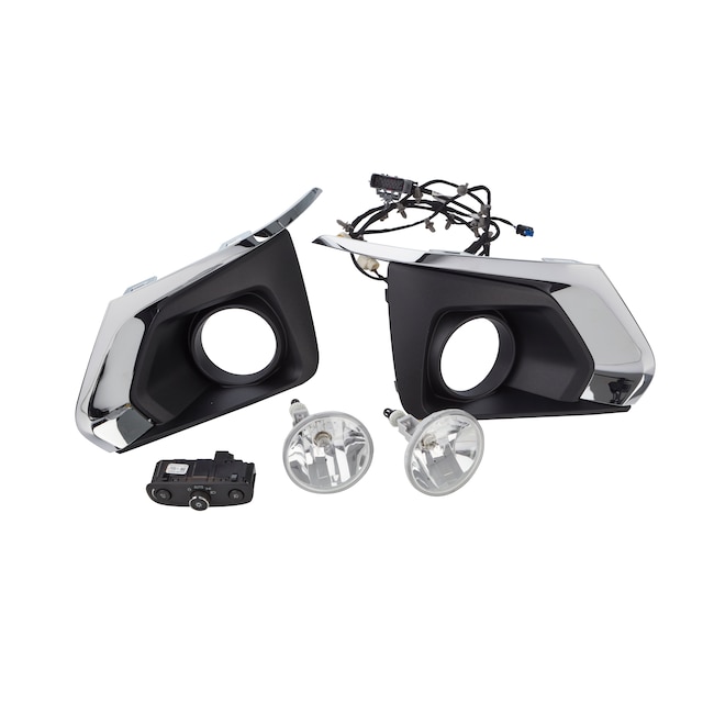 Front Foglamp Kit in Black with Chrome insert