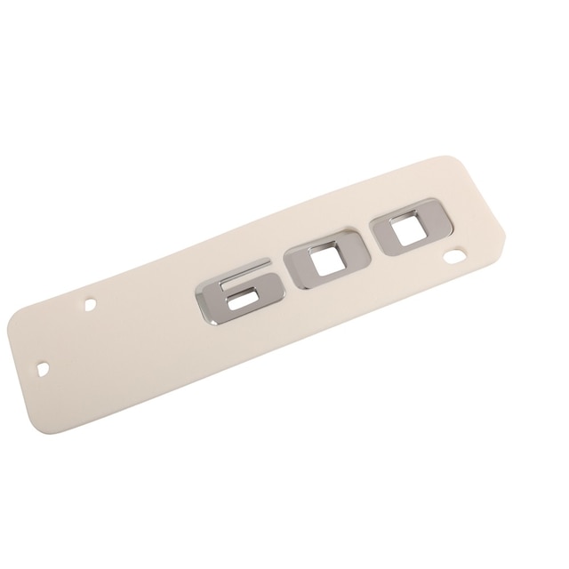GM Genuine Parts Galvano Silver Passenger Side Liftgate Engine Name Plate