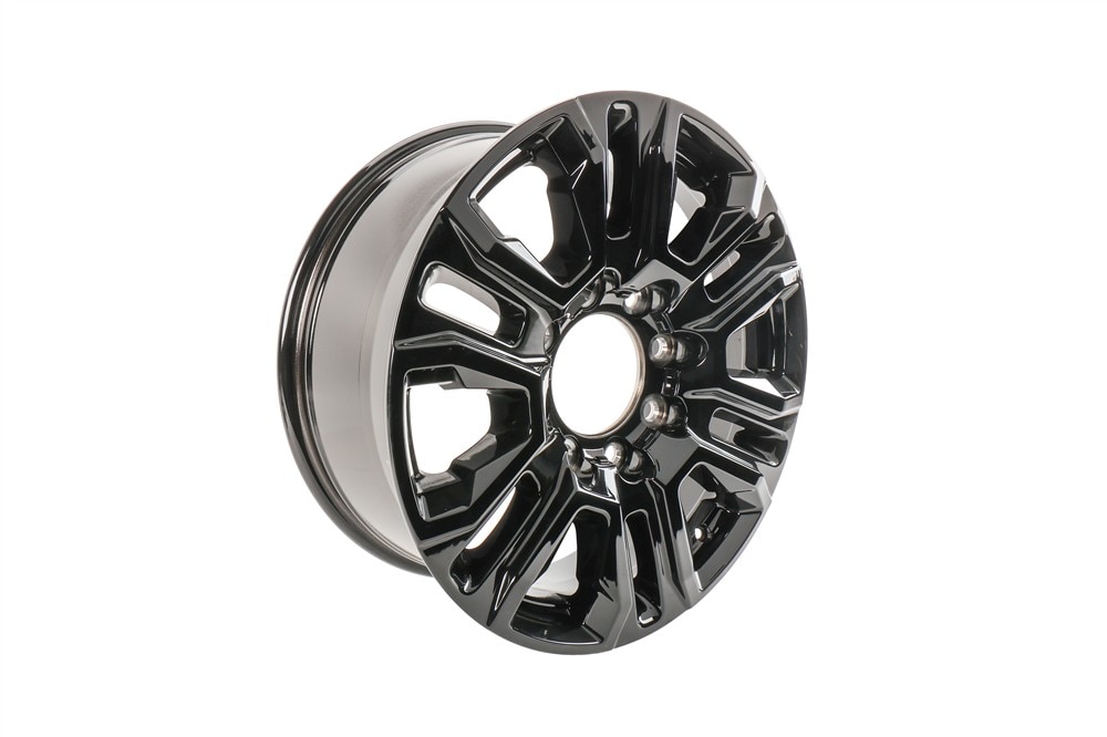 GM Genuine Parts Gloss Black 20x8.5in Aluminum Front and Rear