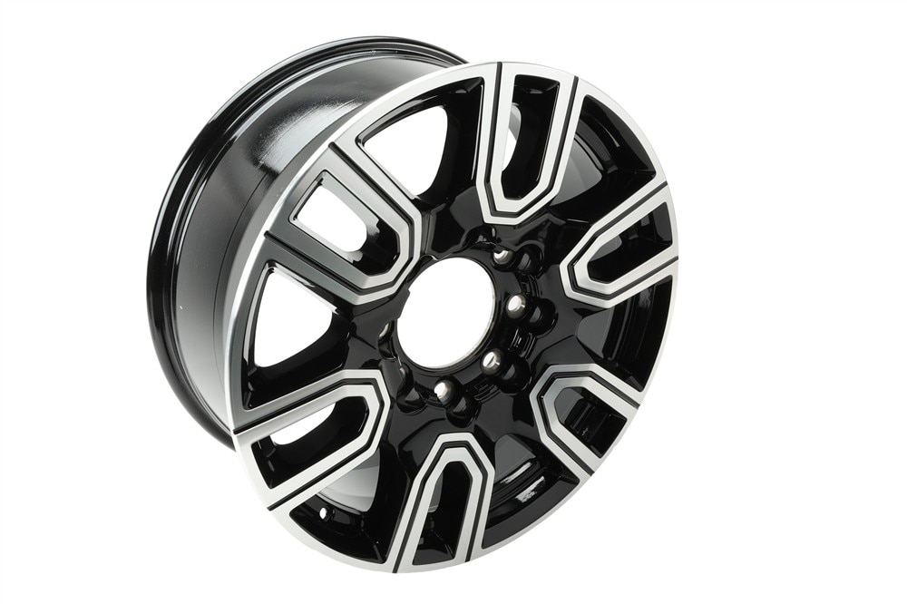 GM Genuine Parts Gloss Black 20x8.5in Aluminum Front and Rear Wheel