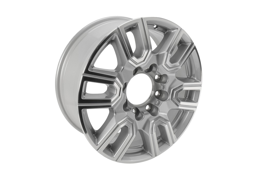 GM Genuine Parts Bright Silver 20x8.5in Aluminum Front and Rear Wheel