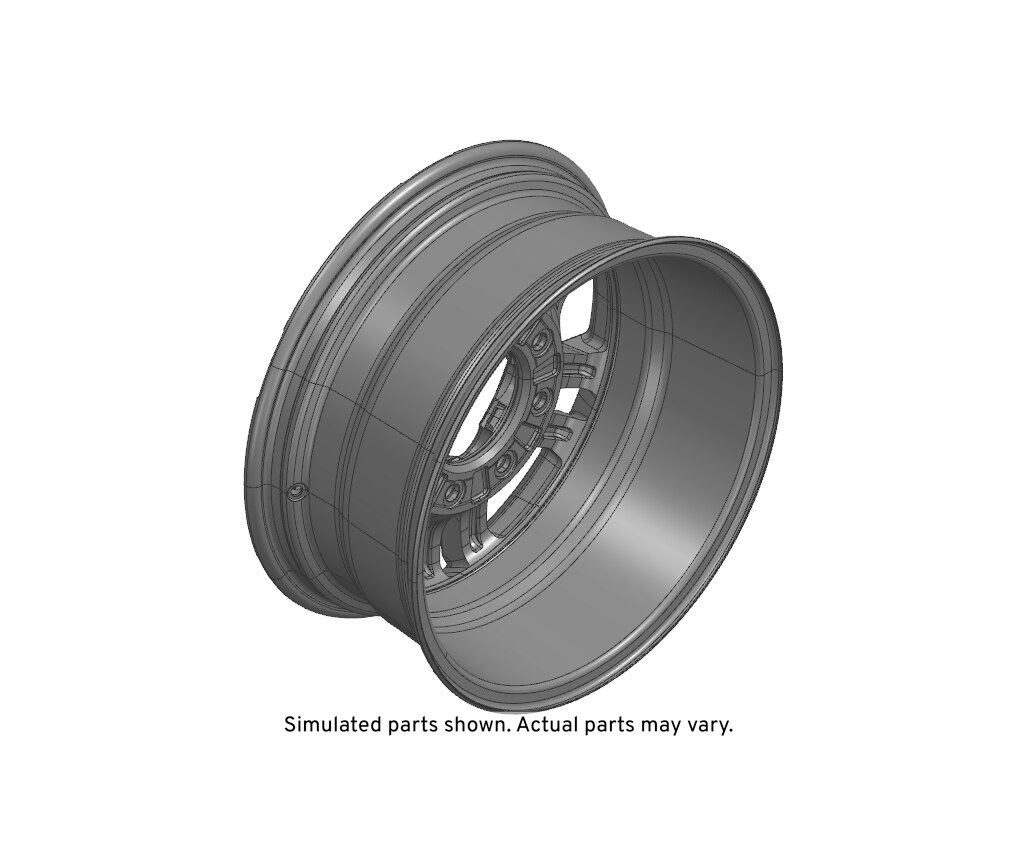 GM Genuine Parts 18x8.0in Aluminum Front and Rear Wheel