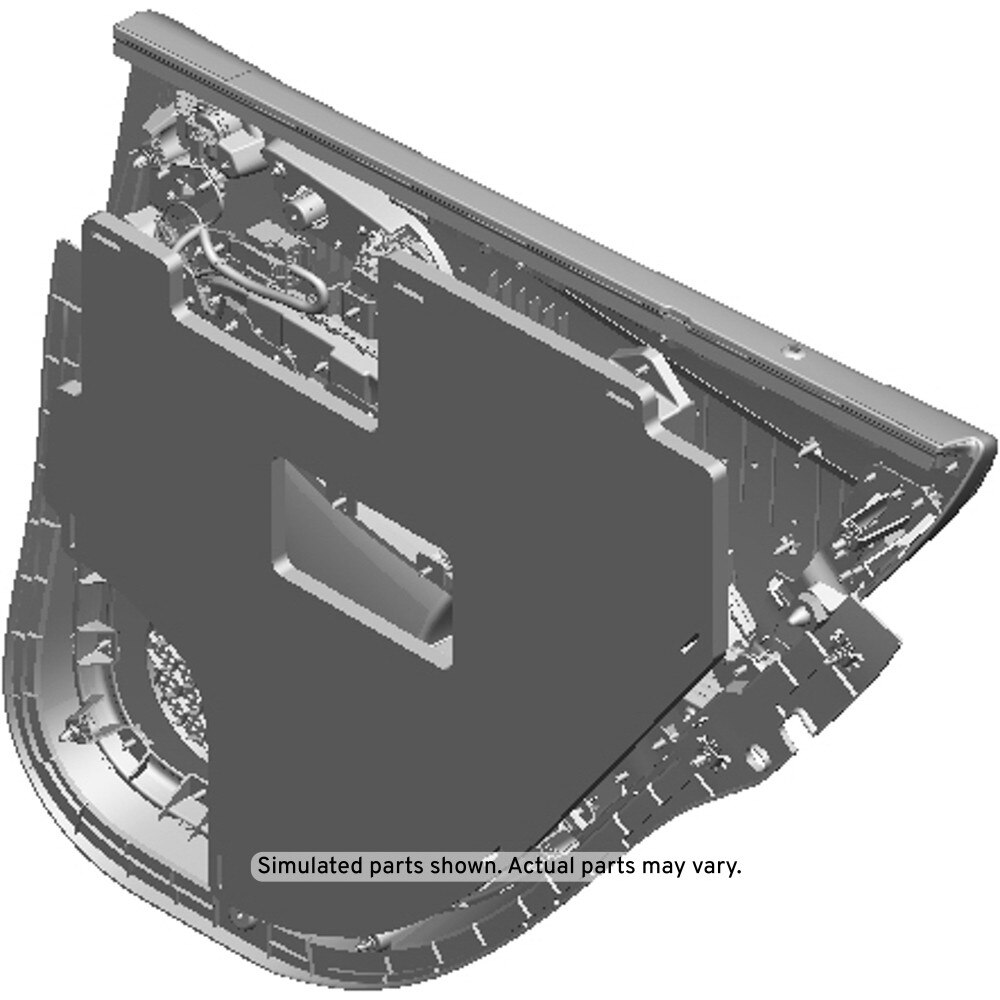 GM Genuine Parts Jet Black Rear Driver Side Door Trim