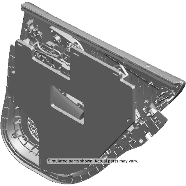 GM Genuine Parts Jet Black Rear Driver Side Door Trim