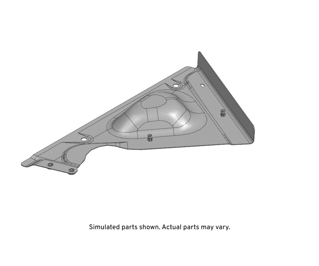 GM Genuine Parts Passenger Side Body Lock Pillar Reinforcement