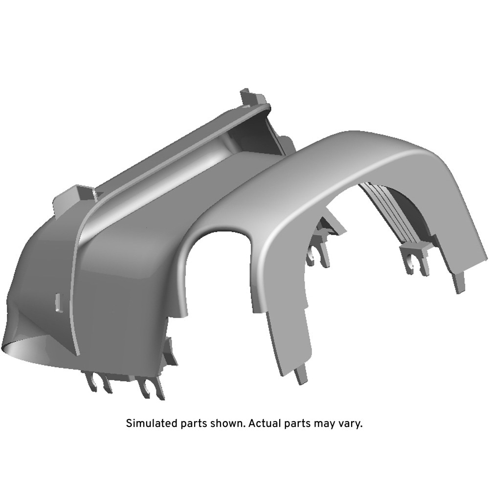 GM Genuine Parts Black Instrument Panel Steering Column Upper Trim Cover