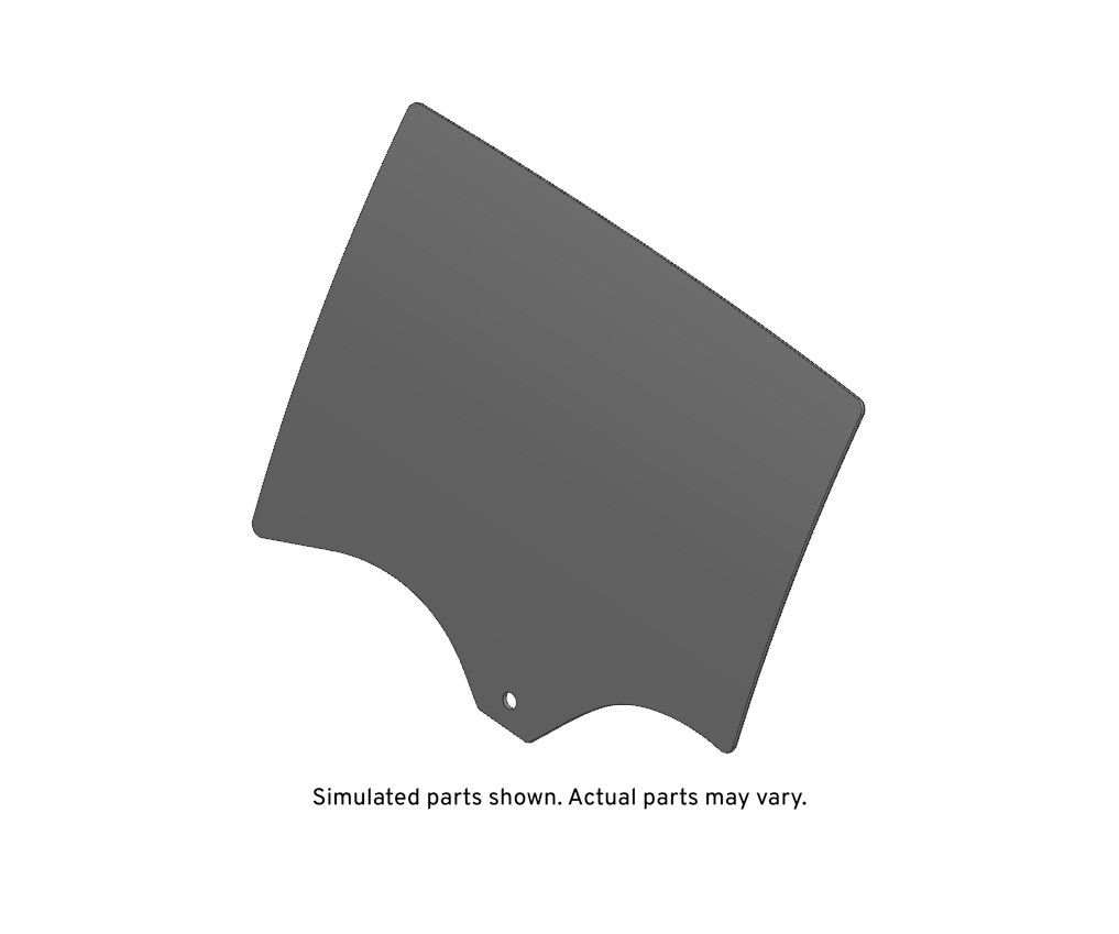 GM Genuine Parts Rear Driver Side Door Window