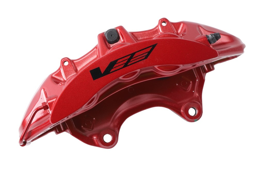 GM Genuine Parts Edge Red Front Passenger Side Brake Caliper without Pads and Bracket