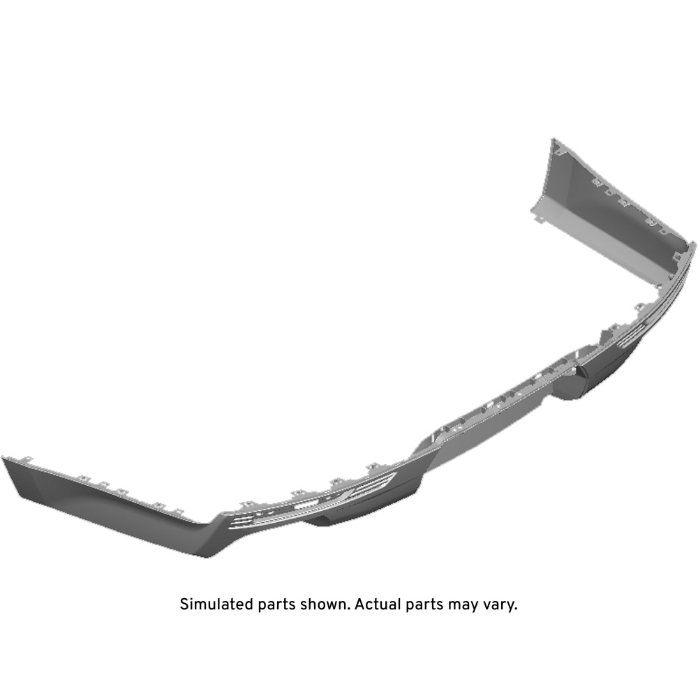 GM Genuine Parts Black Rear Lower Bumper Cover