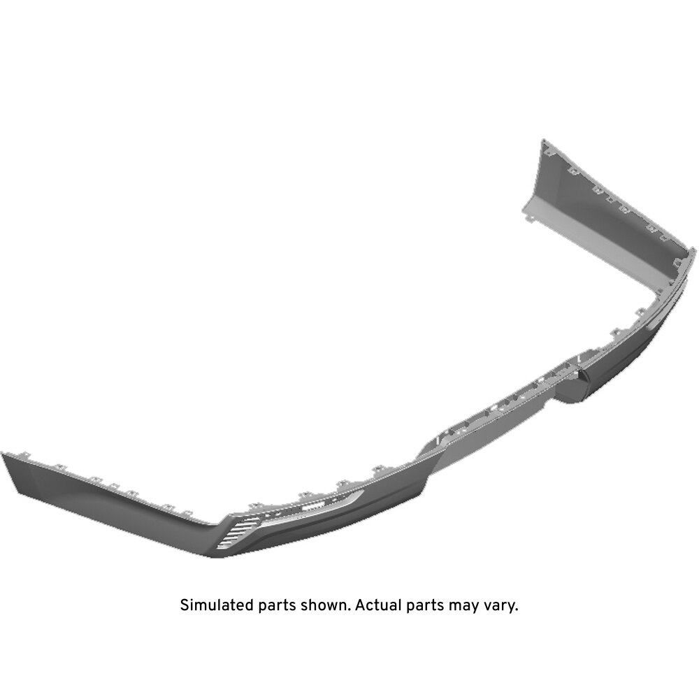 GM Genuine Parts Black Rear Bumper Lower Fascia