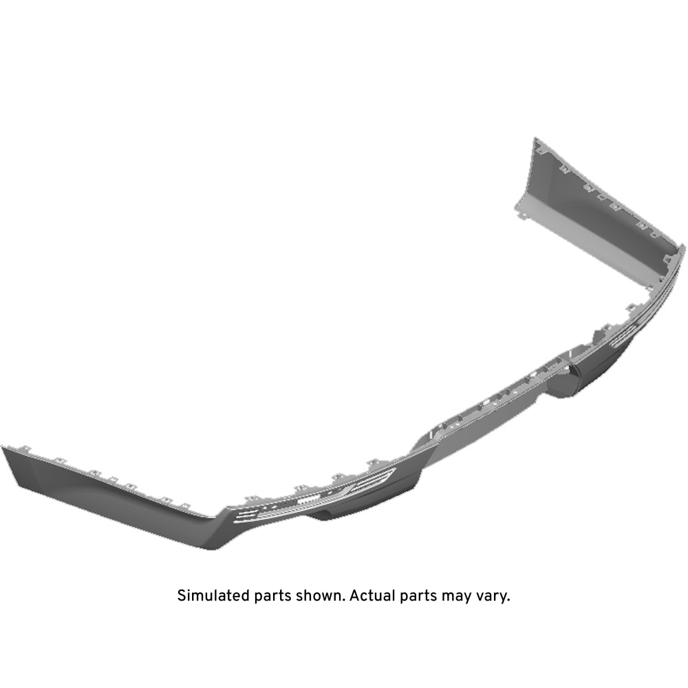 GM Genuine Parts Black Rear Bumper Lower Fascia