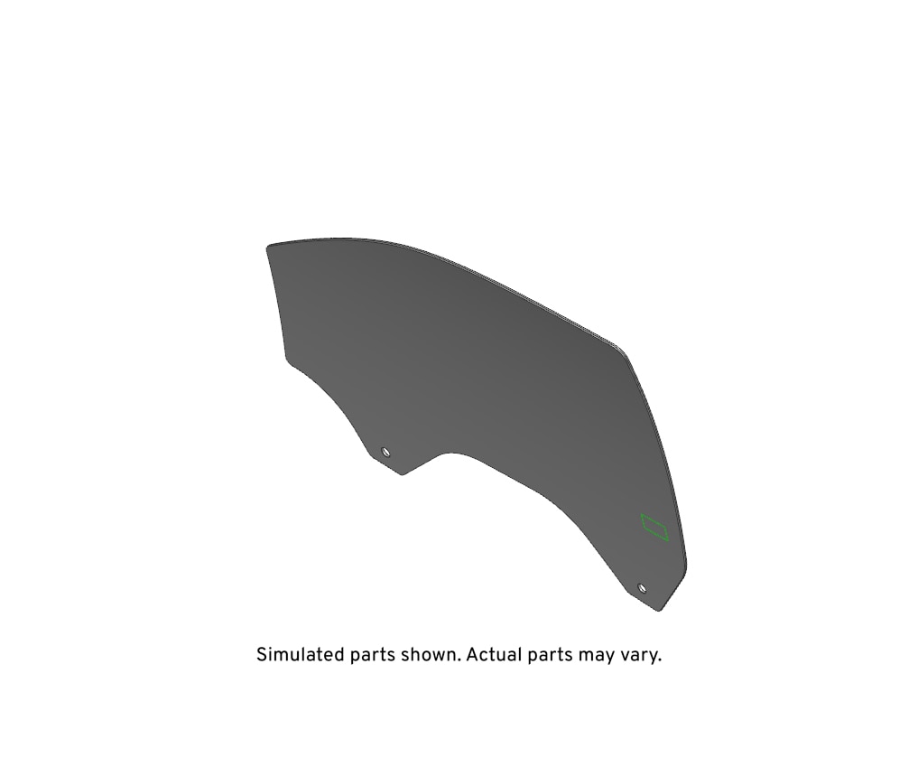 GM Genuine Parts Front Passenger Side Door Window