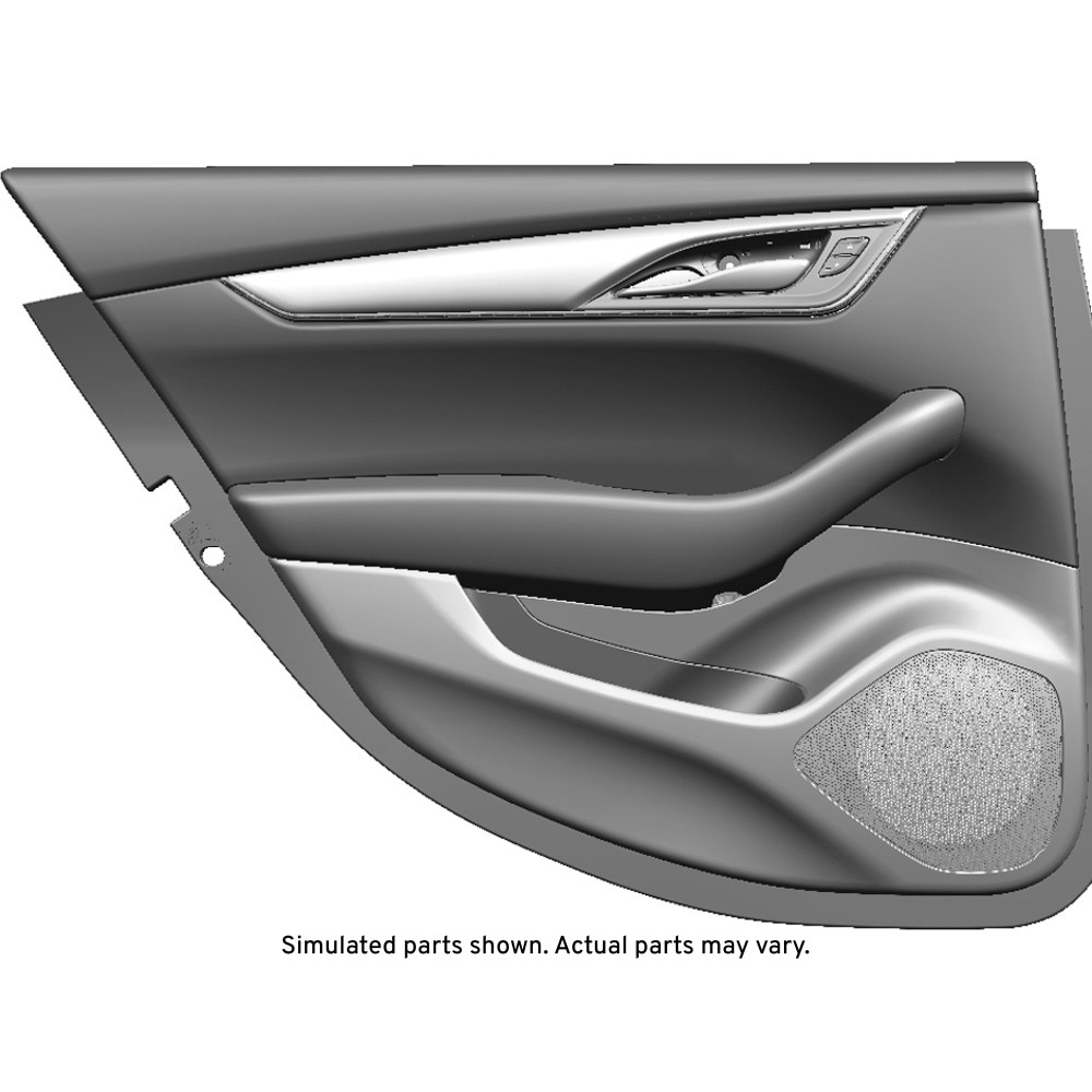 GM Genuine Parts Black Rear Driver Side Door Trim