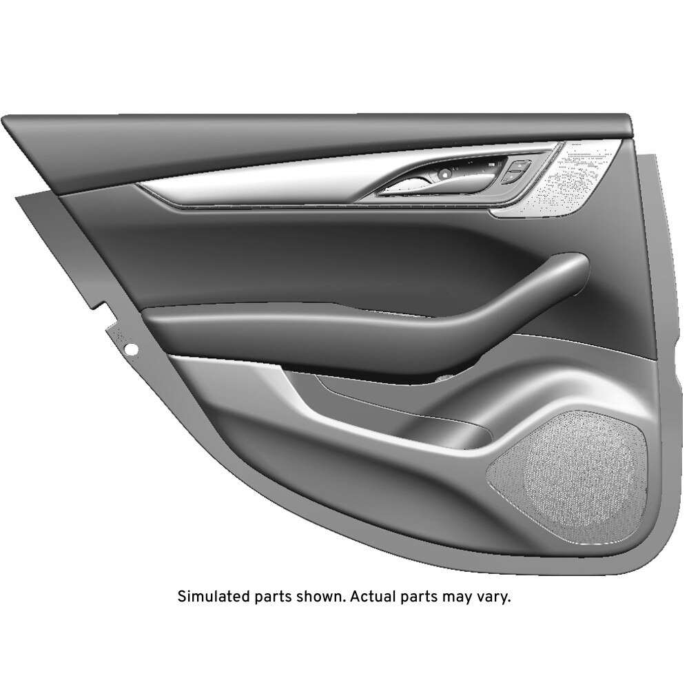 GM Genuine Parts Black Rear Driver Side Door Trim