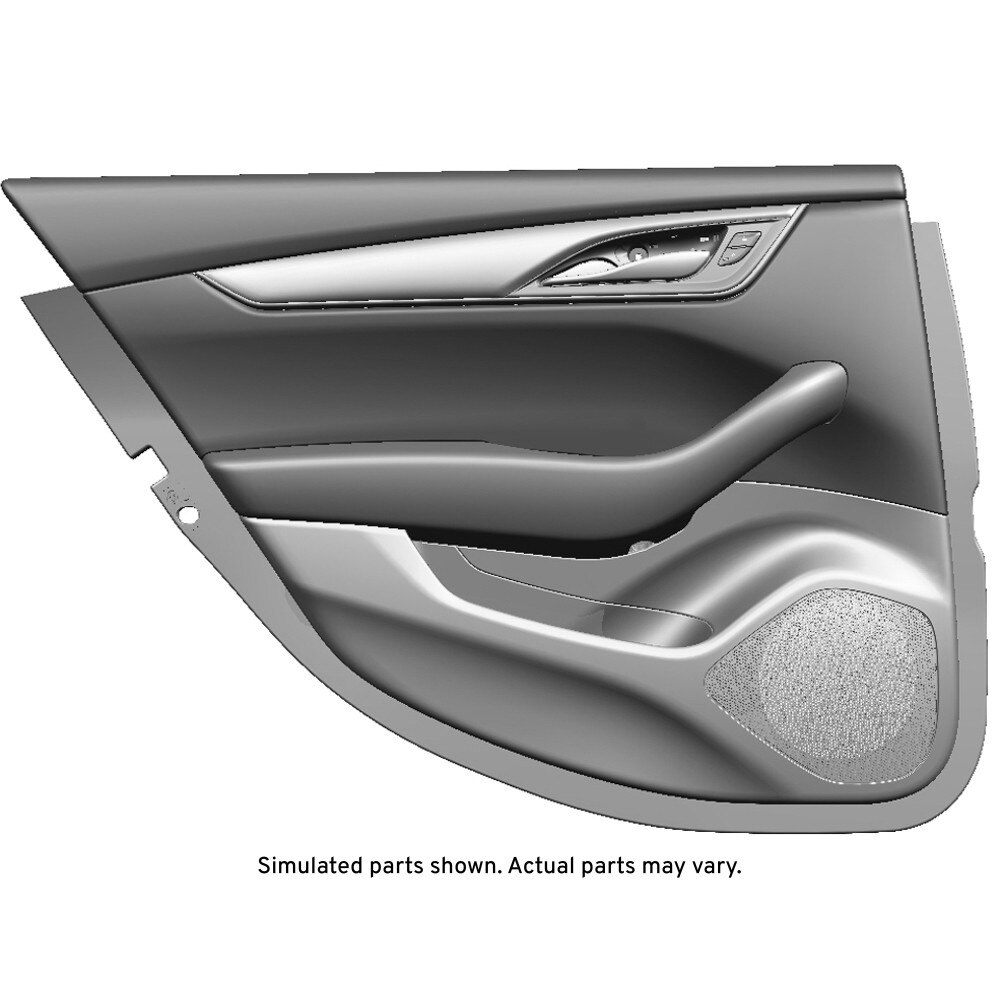 GM Genuine Parts Black Rear Driver Side Door Trim